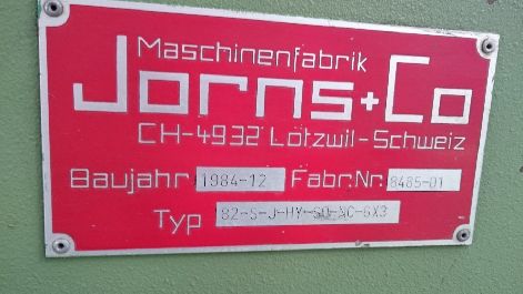 JORNS 6M X 3MM HYDRAULIC PRESS BRAKE