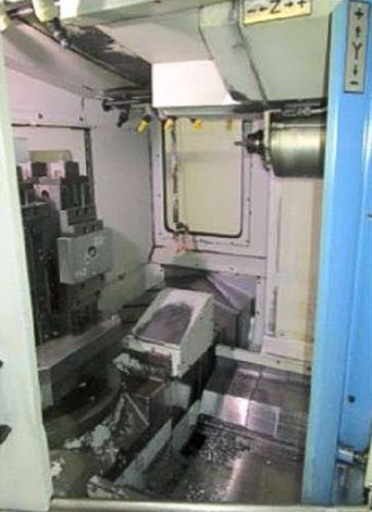 MAZAK H415 CNC TWIN PALLET HORIZONTAL MACHINING CENTRE