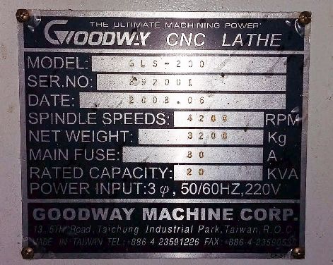 GOODWAY GLS200 & HARRISON ALPHA 1330S PLUS CNC LATHE (2 MACHINES)