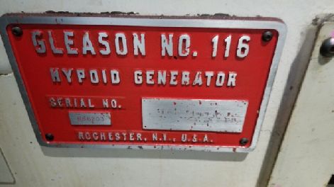 GLEASON MODEL 116 CNC HYPOID GEAR GENERATORS (PACKAGE OF 4 MACHINES)