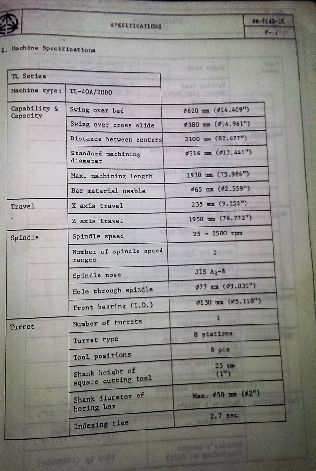 MORI SEIKI TL 40 / 2000 CNC LATHE
