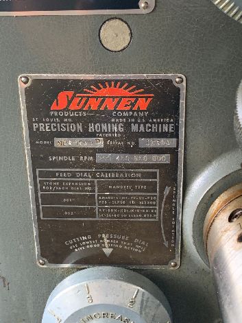 SUNNEN MBB-1290D HORIZONTAL HONING MACHINE