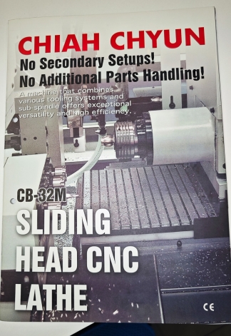 CHIAH CHYUN CB-32M 7-AXIS CNC SLIDING HEAD LATHE CHIAH CHYUN CB-32M 7-AXIS CNC SLIDING HEAD LATHE