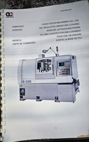 CHIAH CHYUN CB-32M 7-AXIS CNC SLIDING HEAD LATHE CHIAH CHYUN CB-32M 7-AXIS CNC SLIDING HEAD LATHE